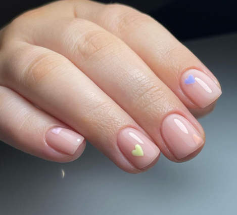 Pastel Hearts Nails Art See more top 7 cute nail art designs so elegant styles for short nails art, long nails, acrylic, gel-x and everything in between.